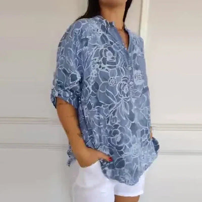 Printed Women's Shirts Summer Fashion Casual Stylish Tops