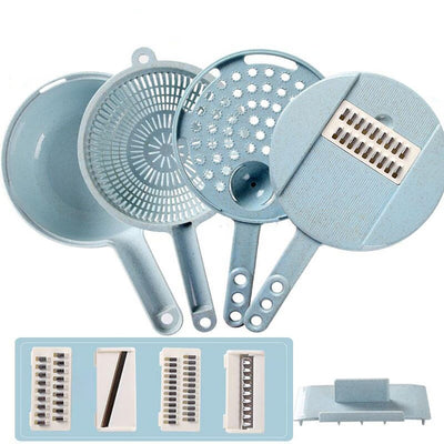 8 In 1 Mandoline Slicer Vegetable Cutter Potato Peeler Grater Strainer