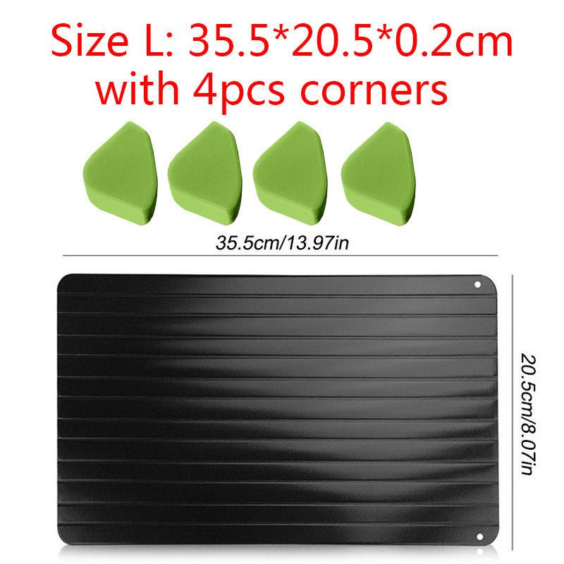 Fast Defrosting Tray Aluminum Quick Thawing Kitchen Plate