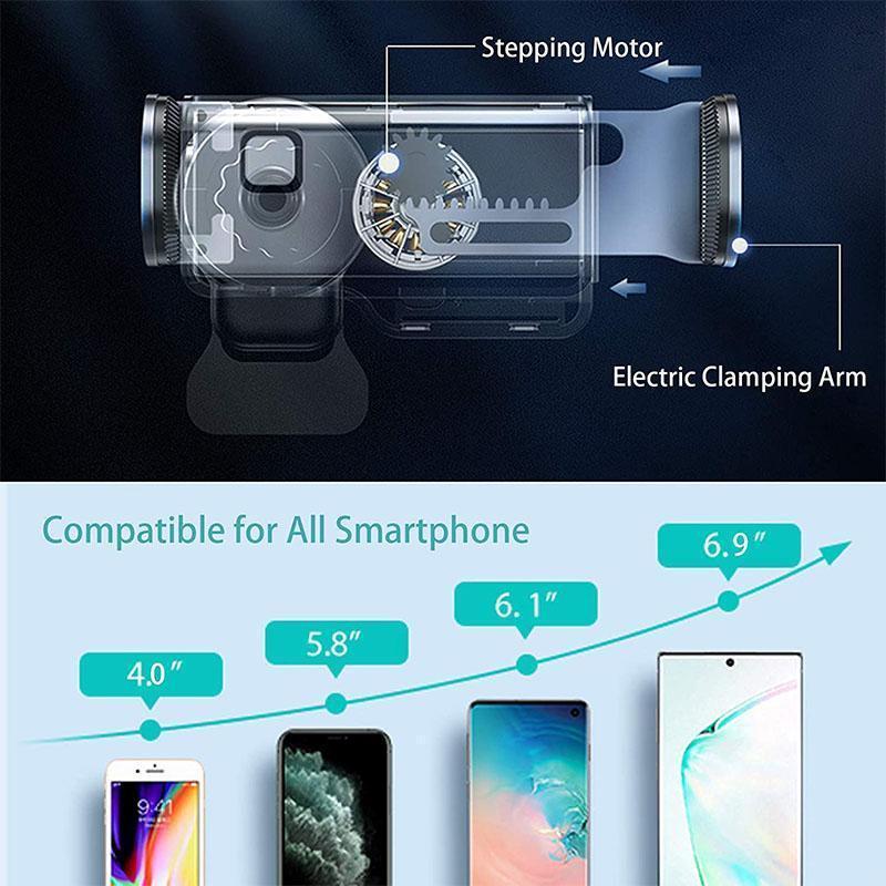 Electric Phone Holder With Induction For Mobile Devices