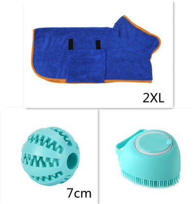 Silicone Dog Grooming Brush Bath Massage Gloves Shampoo Dispenser