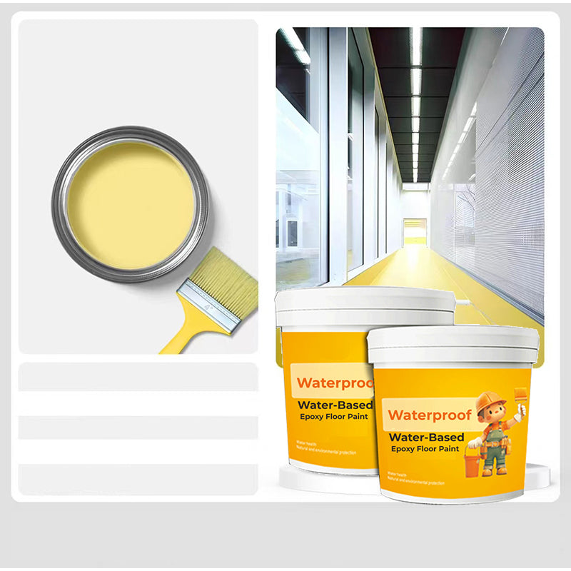 Water-Based Epoxy Floor Paint Waterproof Durable Indoor Outdoor Coating