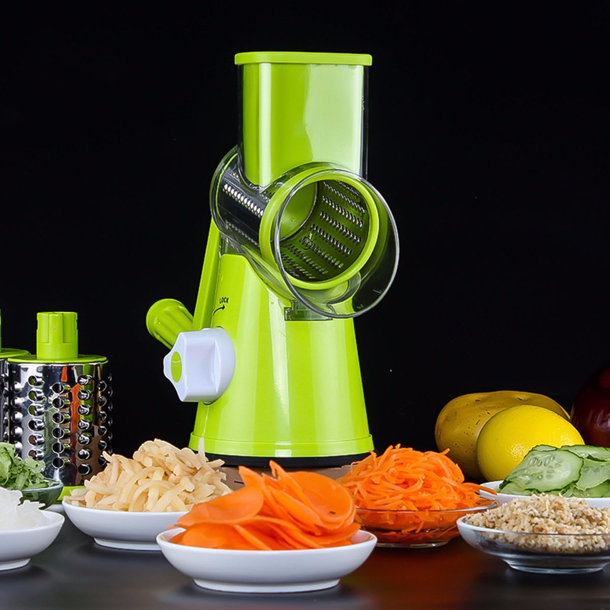 Vegetable Cutter Mandoline Slicer Round Potato Carrot Julienne Grater
