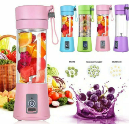 Portable Blender USB Rechargeable Mini Fruit Juice Mixer Kitchen