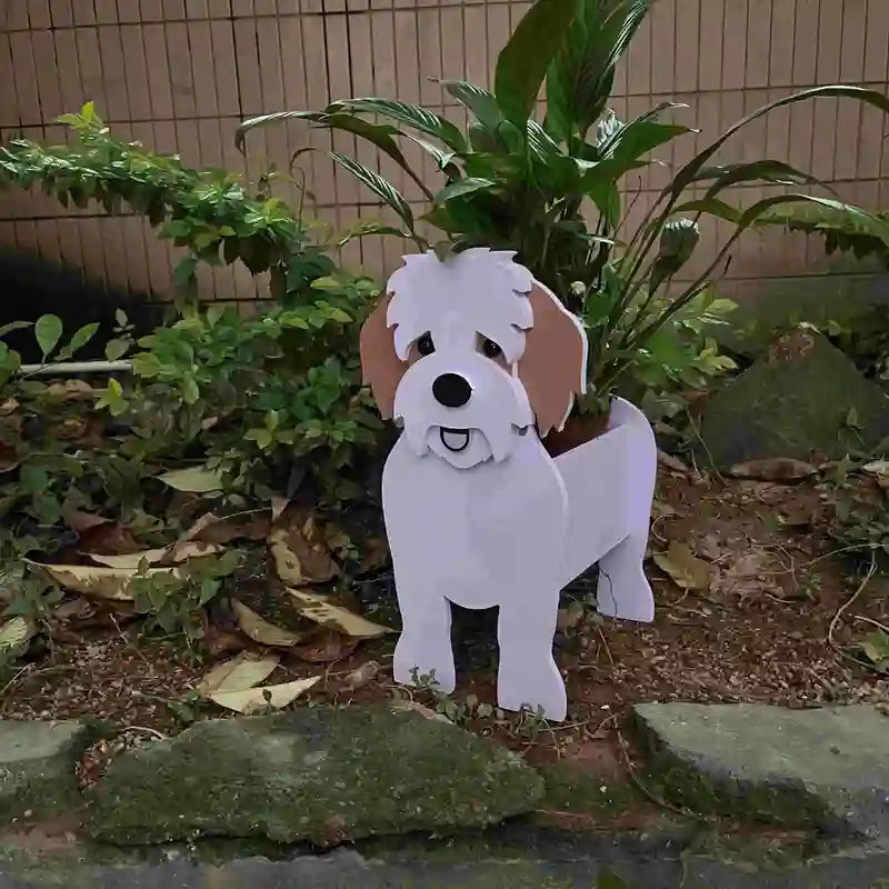 Dog Garden Pot Decorative Outdoor Flower Planter For Yard