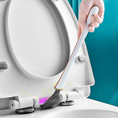 Modern Flexible Silicone Toilet Brush For Easy Cleaning