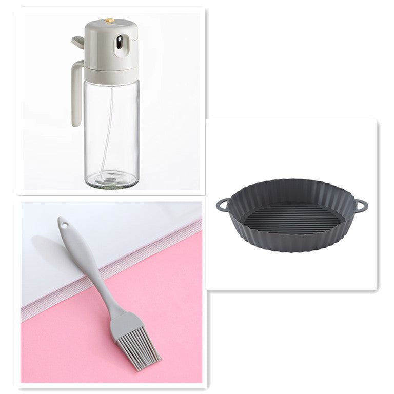 2 In 1 Oil Sprayer Bottle For Cooking BBQ Baking Olive Oil Vinegar