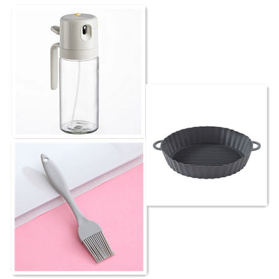 2 In 1 Oil Sprayer Bottle For Cooking BBQ Baking Olive Oil Vinegar