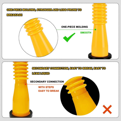 Upgraded Replacement Gas Can Spout With Flexible Nozzle For 1 To 10 Gal Cans