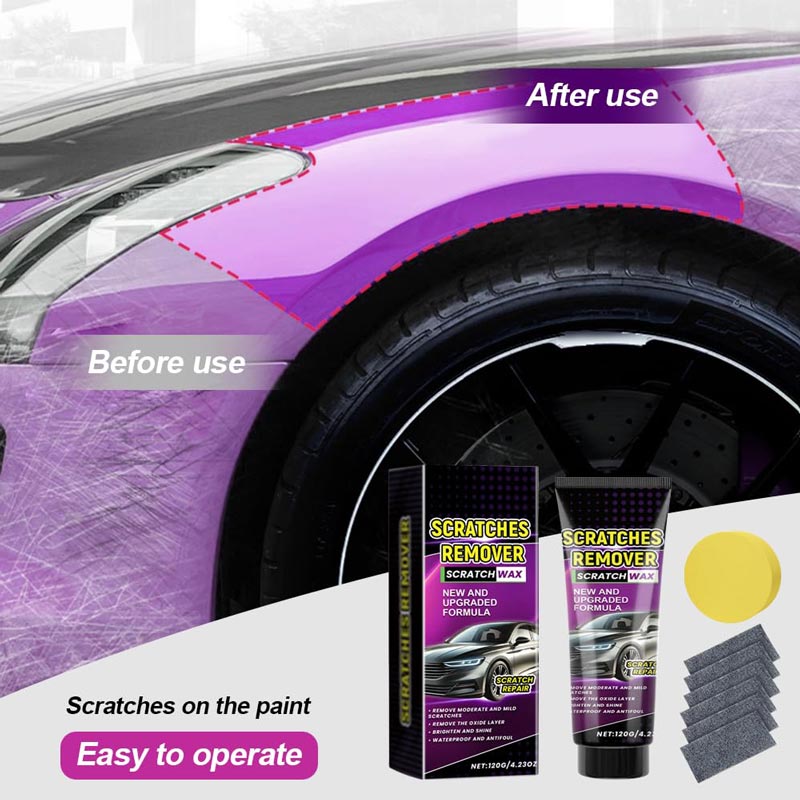 Car Scratch Remover Wax With Nano Cloth For Easy Scratch Repair