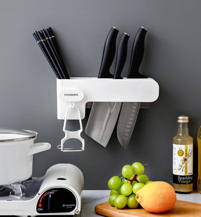 Kitchen Knife Rack Wall Mounted Organizer For Easy Storage