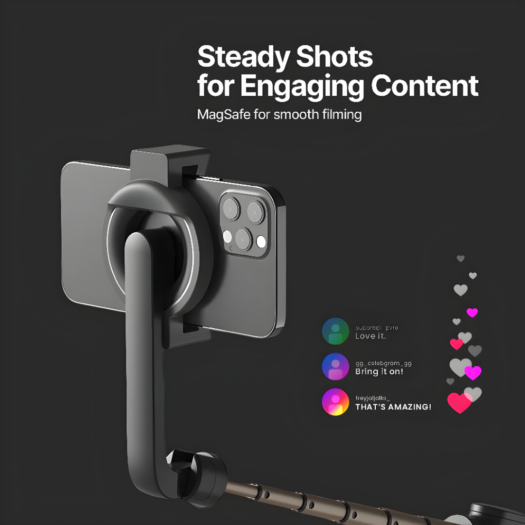 MagSafe Tripod With Wireless Remote For Smartphones And Phones