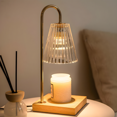 Candle Warmer Lamp With Adjustable Timer And Dimmer Controls