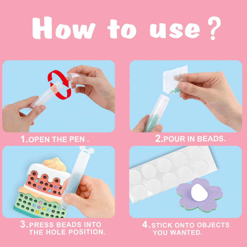 DIY Handmade Bead Diamond Painting Craft Kit For Creative Art Projects