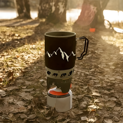 Windproof Backpacking Stove Portable Lightweight Camping Cooking System