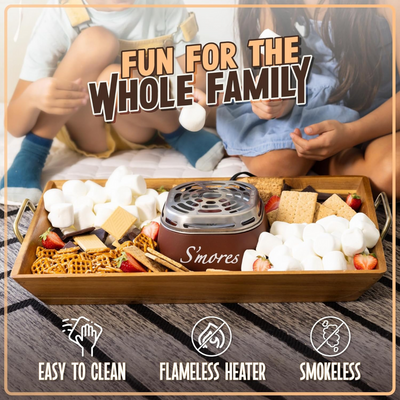 Electric S'mores Maker Tabletop Kit For Easy Indoor Roasting