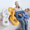 Plush Chain Knot Pillow Soft Decorative Cushion For Sofa And Home