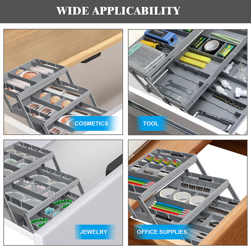 Folding Drawer Storage Box Organizer Space Saving Practical Design