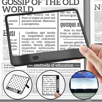 LED Magnifier Lighted Page Reader For Easy Reading Tasks