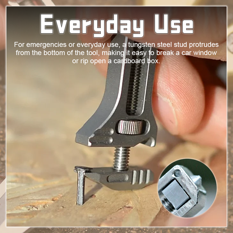 Compact Titanium Multitool With Durable Tools For Everyday Use