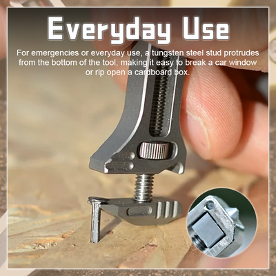 Compact Titanium Multitool With Durable Tools For Everyday Use