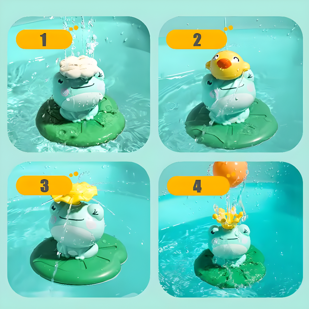 Floating Frog Bath Toy For Toddlers Fun Water Play