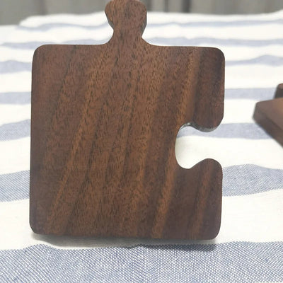 Rustic Walnut Wood Coaster Heat Resistant Durable Table Protector