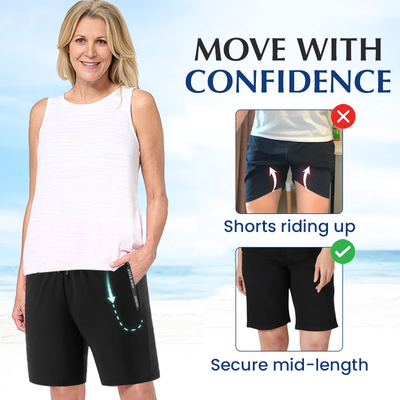 Unisex Ice Silk Quick Drying Stretch Shorts For Active Wear