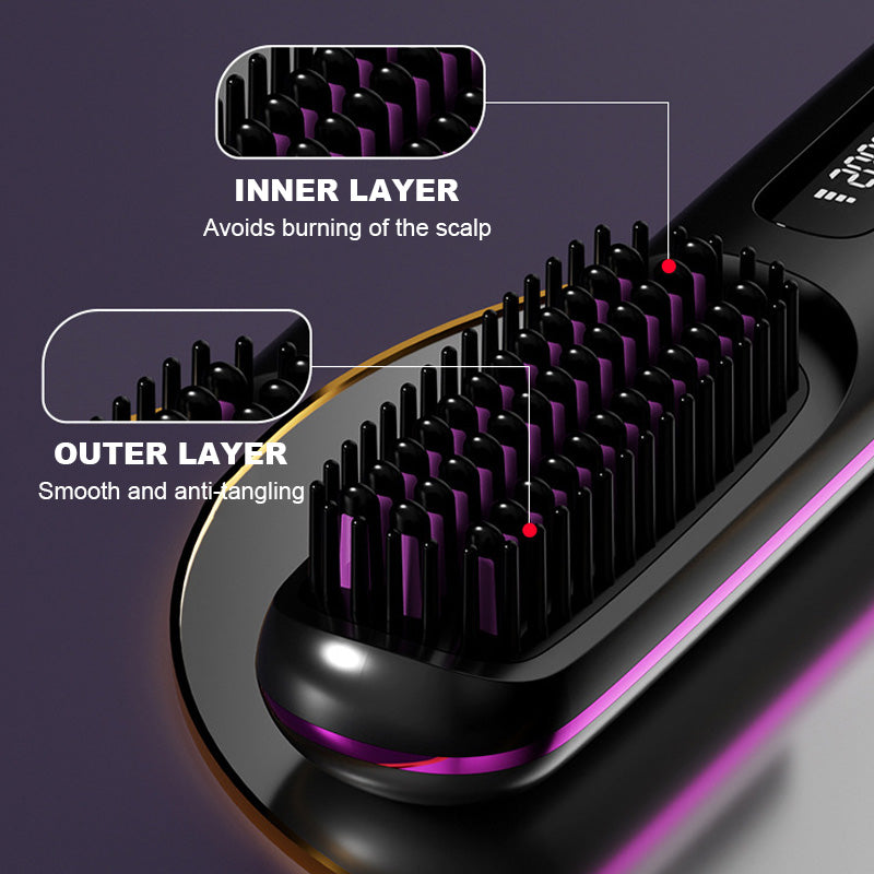 Wireless Hair Straightener Cordless Portable Fast Heating Styling Tool