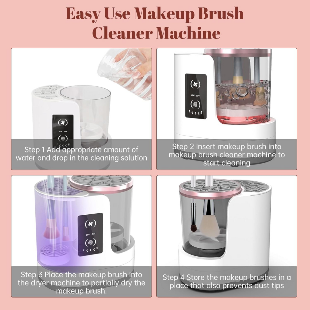 Automatic Makeup Brush Cleaner For Quick And Easy Cleaning