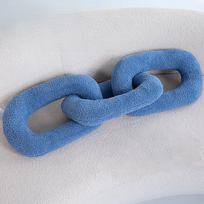 Plush Chain Knot Pillow Soft Decorative Cushion For Sofa And Home
