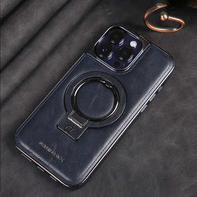 Leather Magnetic Phone Case Stand Holder For Mobile Devices