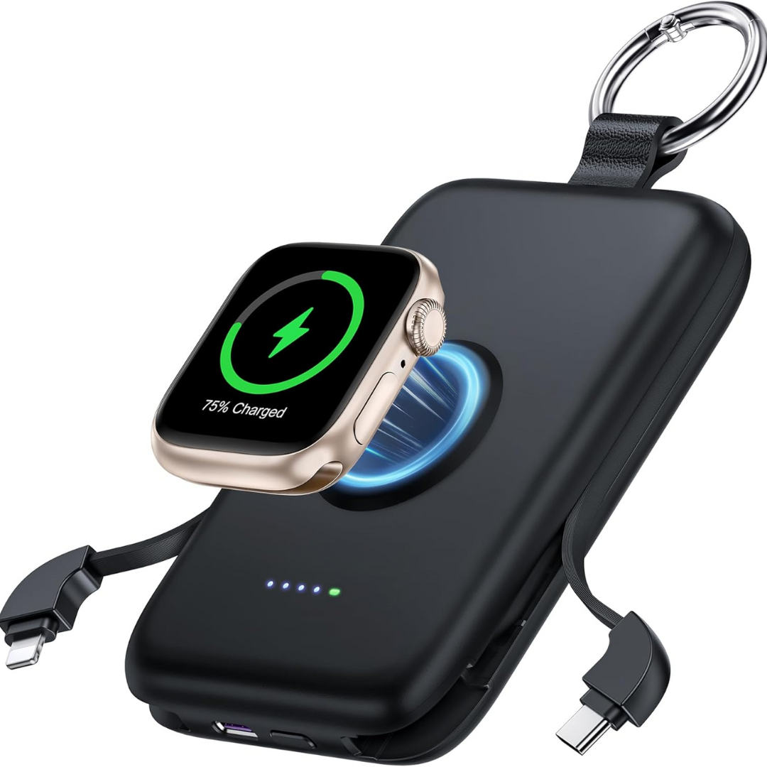 3 In 1 Portable Power Bank Compact Travel Charger Battery