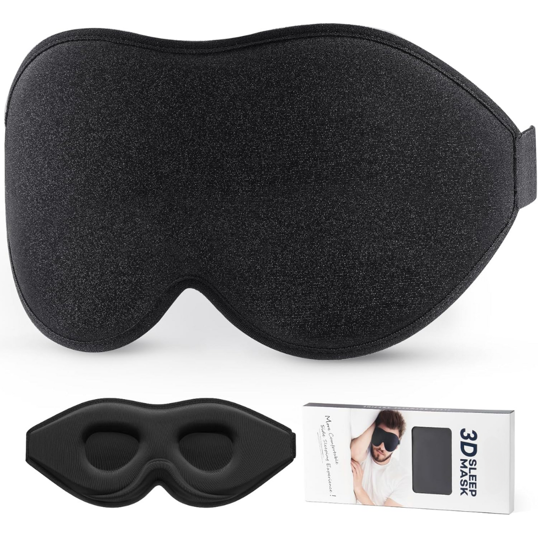 Light-Blocking Sleep Mask Soft Comfortable Adjustable Eye Cover