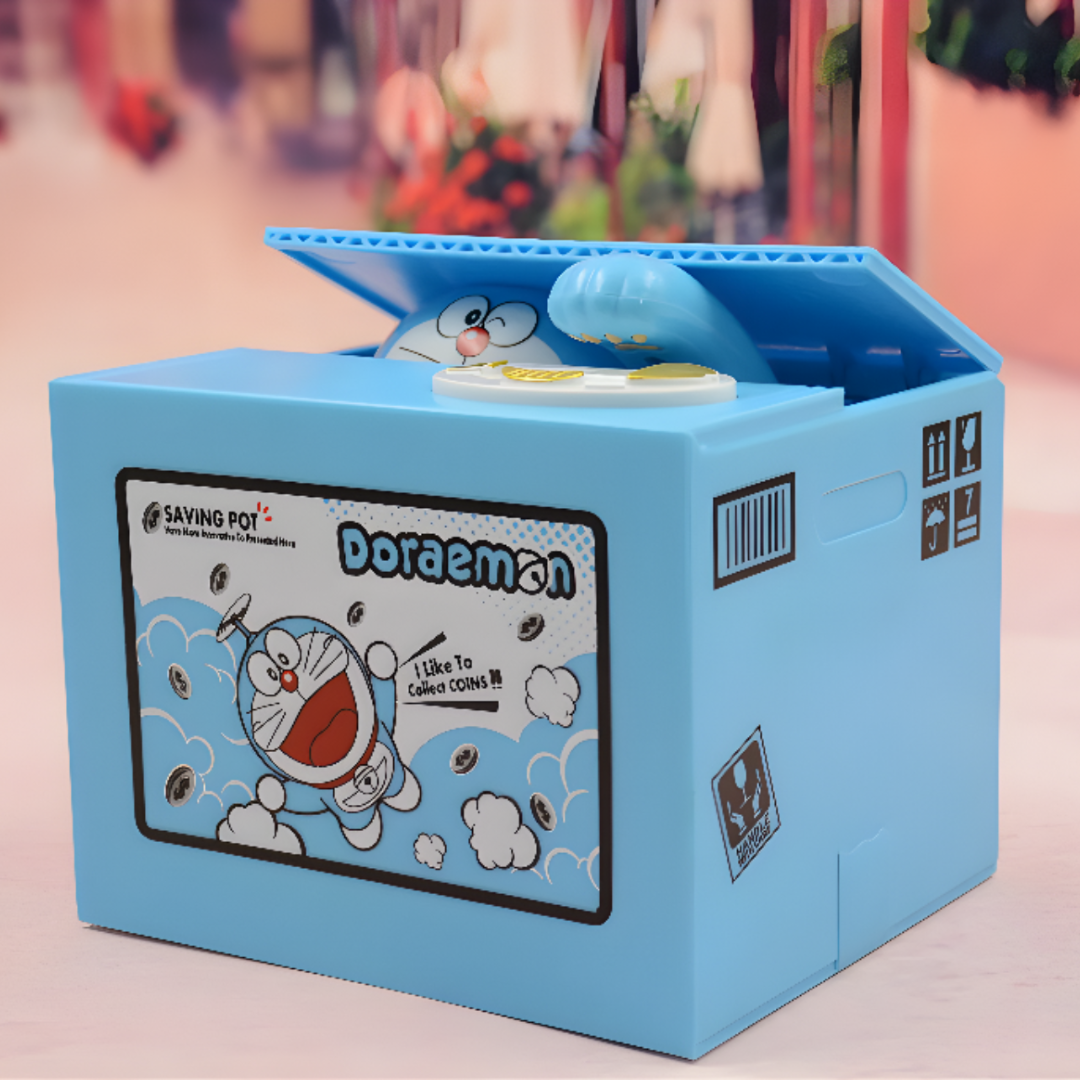 Interactive Piggy Bank Coin Stealing Toy For Kids Fun Saving