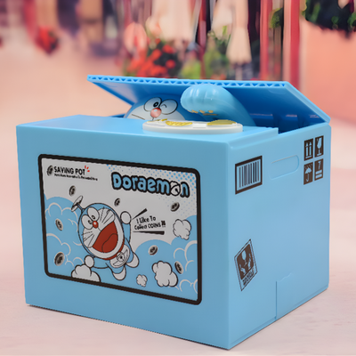Interactive Piggy Bank Coin Stealing Toy For Kids Fun Saving