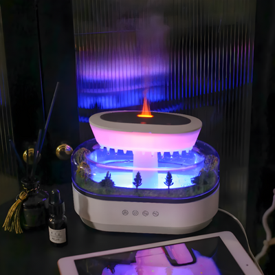 Raindrop LED Humidifier With Soothing Night Light And Whisper Quiet Operation