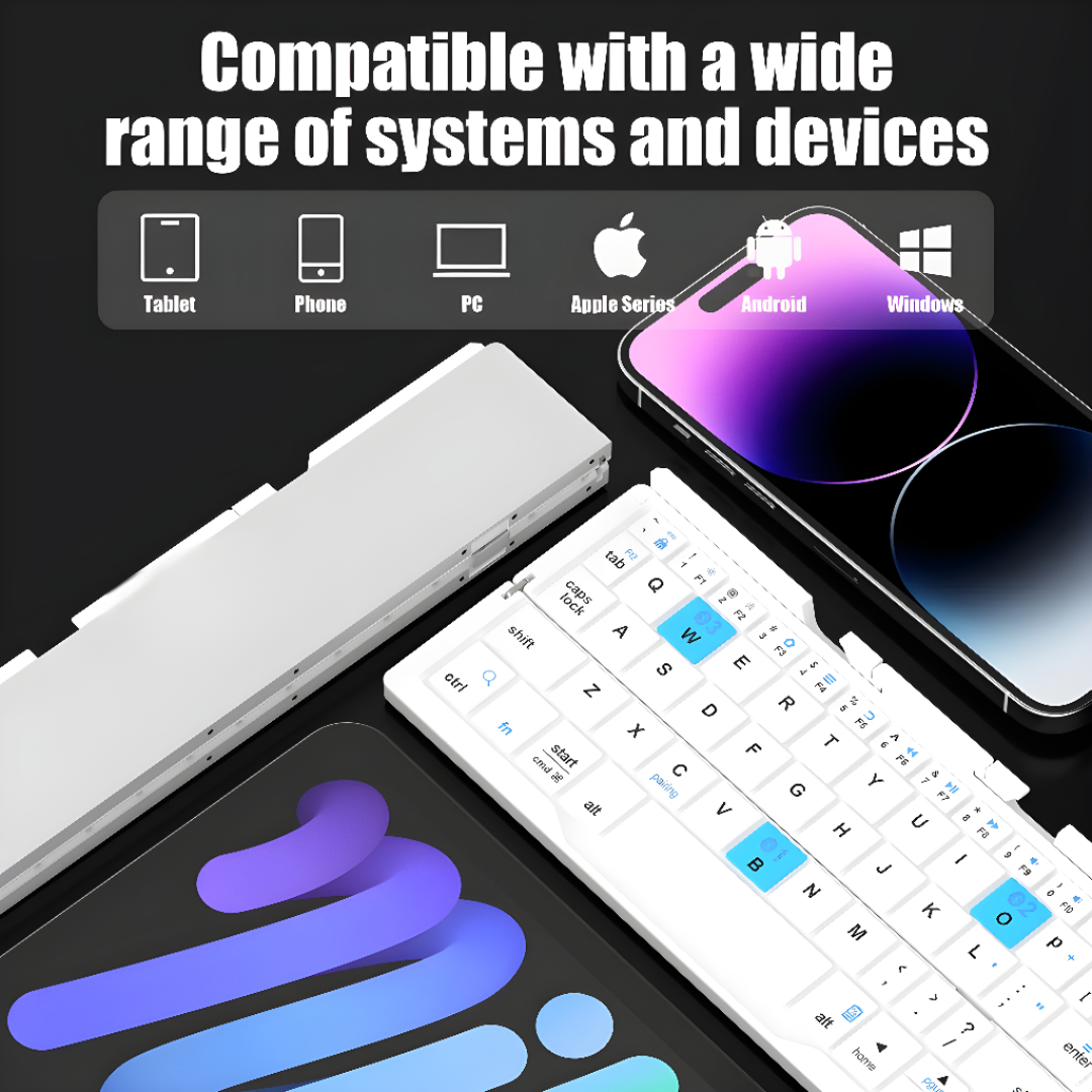 Portable Wireless Keyboard Compact Mini For Easy Typing
