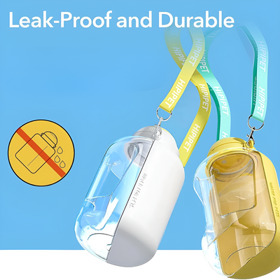 Portable Dog Water Bottle With Built-in Travel Bowl For Pets