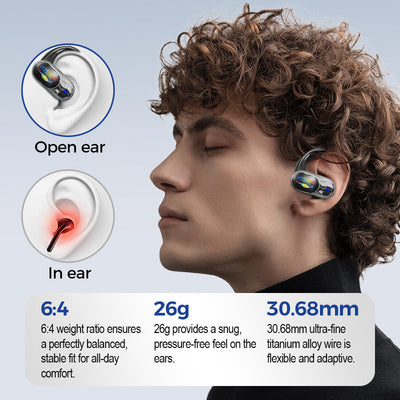 Waterproof Open Ear Earbuds With Advanced Noise Cancelling Technology