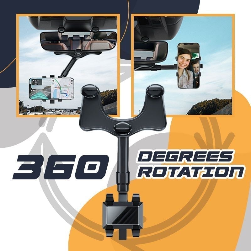 Rotatable Retractable Car Phone Holder For Dashboard And Air Vent