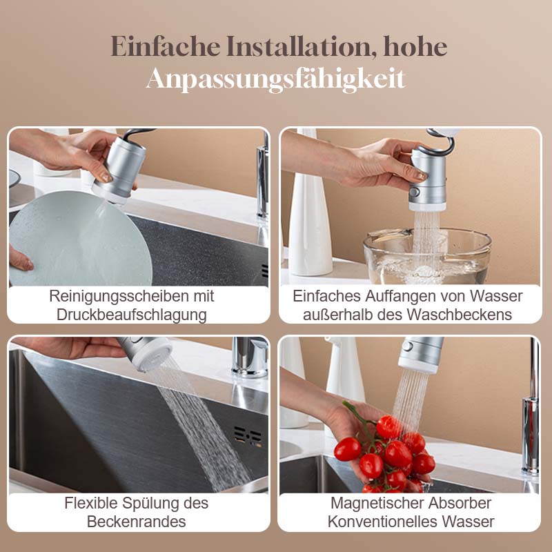 Concealable Magnetic Pull Out Tap Extender For Kitchen And Bathroom