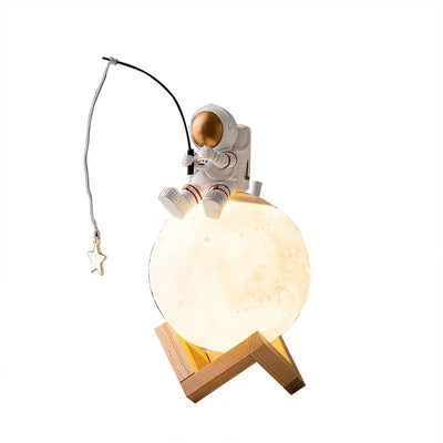 Astronaut Night Light Humidifier Moon Resin Spaceman Home Decor