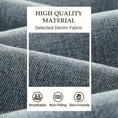 Men's Loose Straight Jeans Comfortable Durable Casual Denim Pants