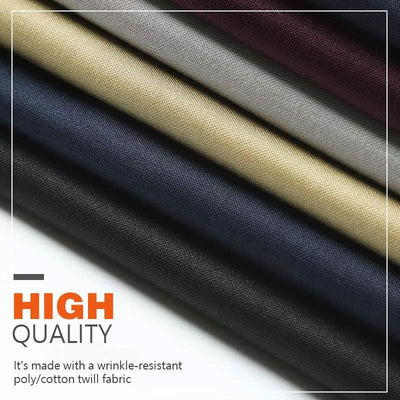 Men's Stretch Pants Classic Comfortable Fit Flexible Fabric