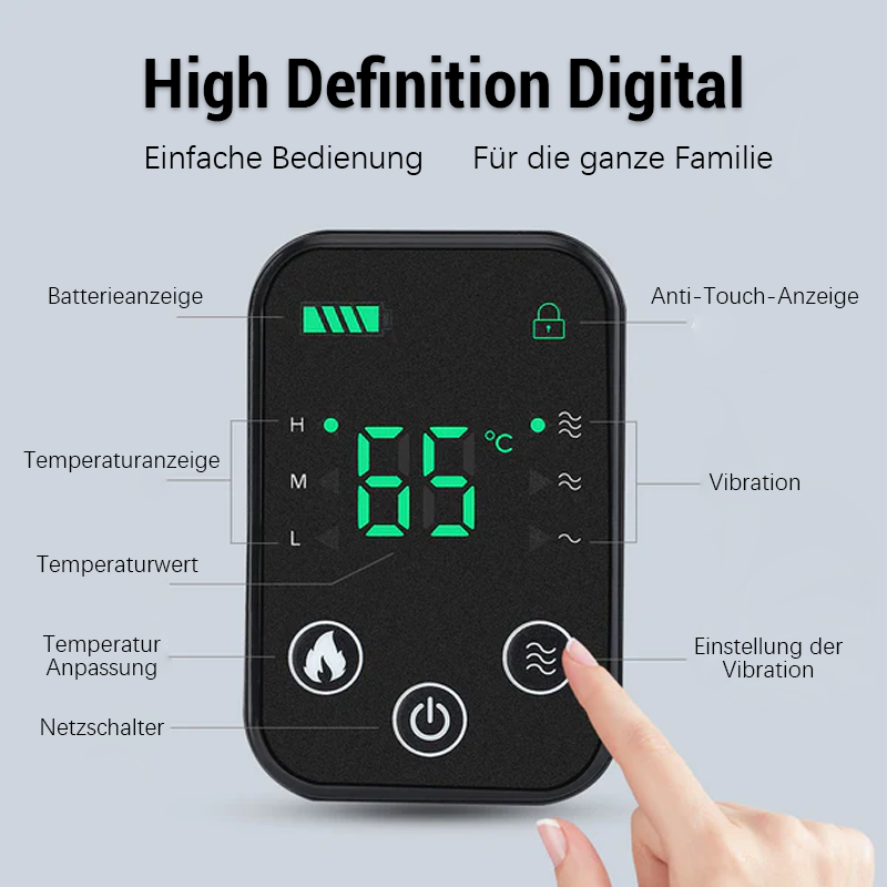Heated Knee Massager With Vibrating Shoulder And Joint Relief