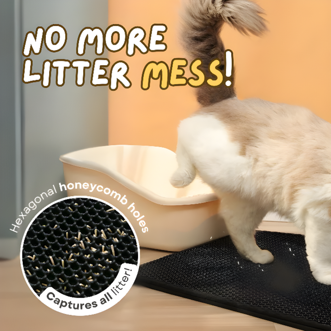 Cat Litter Mat Waterproof Non Slip Easy Clean Pet Floor Protector