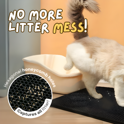 Cat Litter Mat Waterproof Non Slip Easy Clean Pet Floor Protector