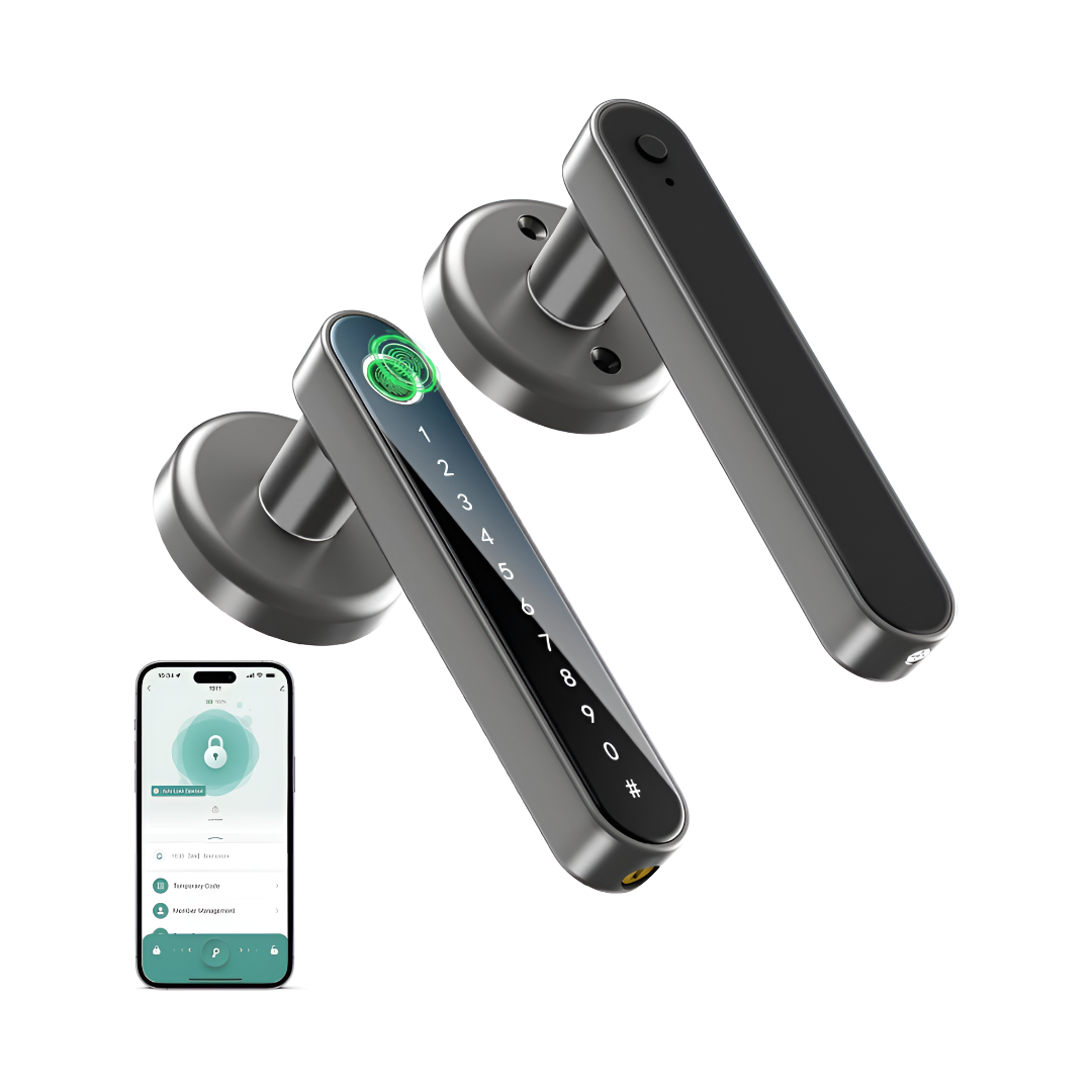 Smart Fingerprint Door Lock Keypad Access Control Security