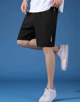Unisex Ice Silk Quick Drying Stretch Shorts Comfortable Lightweight